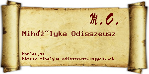 Mihályka Odisszeusz névjegykártya